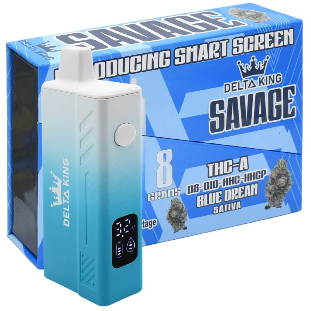 Blue Dream (Sativa) THC Vape by Delta King Savage 8 gram