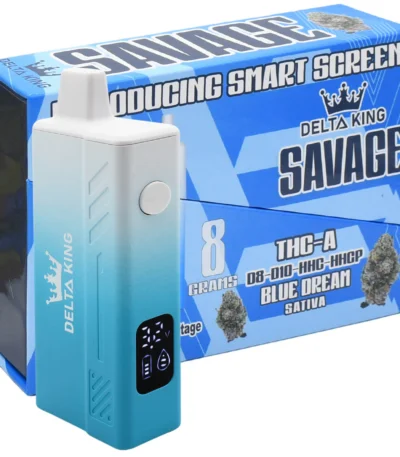 Blue Dream (Sativa) THC Vape by Delta King Savage 8 gram