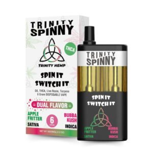 Buy Apple Fritter Sativa & Bubba Kush Hybrid Trinity Spinny THC