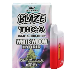 Buy White Widow Hybrid Delta King Blaze Vape Cartridge